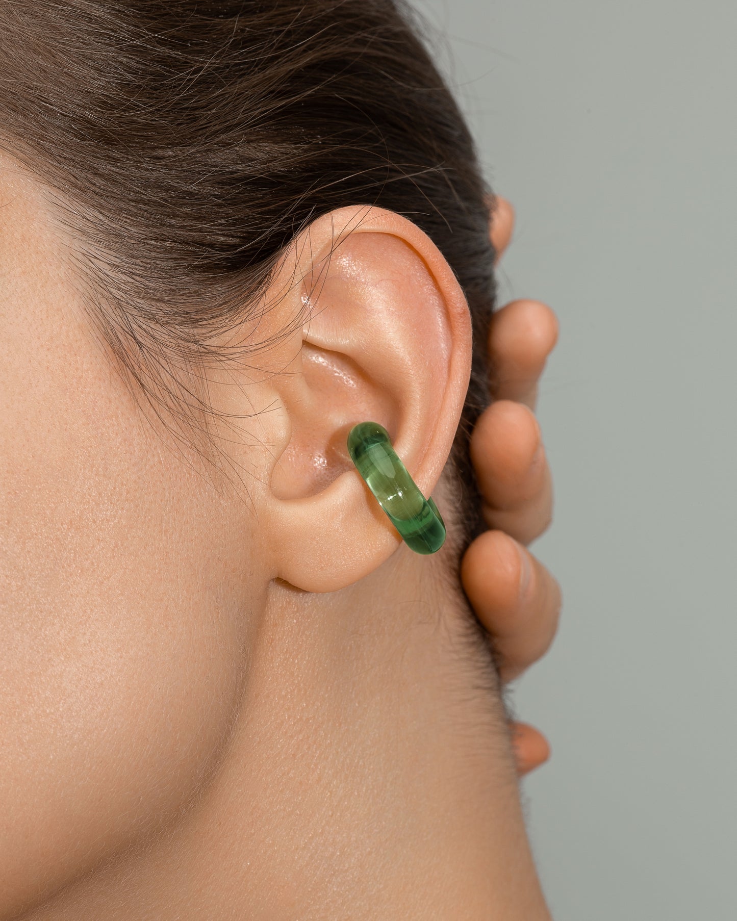 Ear cuff Luminous Small Green 93