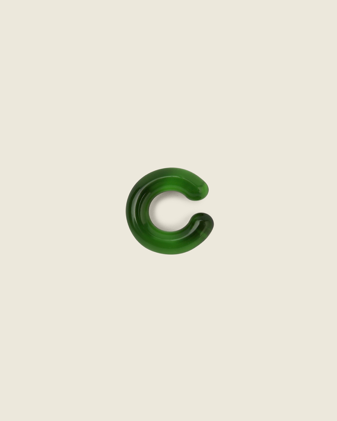 Cережка-кафф Luminous Small Green 93