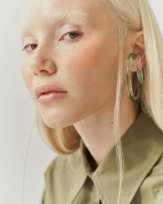 Ear cuff Luminous Large Petrol